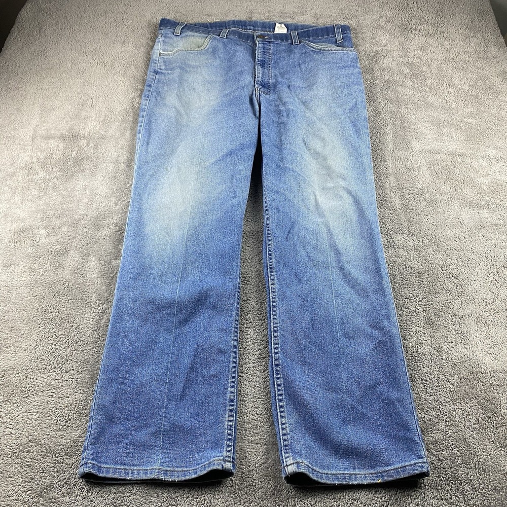 VTG Levis Relaxed Fit Jeans Men's 38x29 Blue Medium Wash Mid‎ Rise Made in USA
